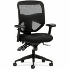 Vl532 Mesh High-Back Task Chair, Supports Up To 250 Lb, 17" To 20.5" Seat Height, Black
