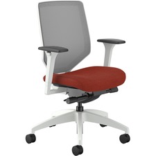 Task Chair, Mesh Bk, 29-1/2"x29-1/2"x42-1/2", Bittersweet Seat