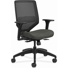 Task Chair, Mesh Back, Adjust Lumbar, 29-3/4"Wx29"Dx42"H, BK