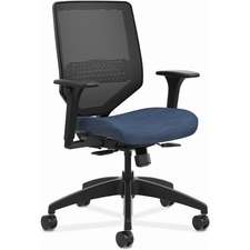 Task Chair, Mesh Back, Adjust Lumbar, 29-3/4"x29"x42", MD