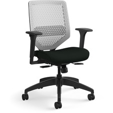 Task Chair, ReActiv, 29-1/2"x29-1/2"x41-3/4", BK Vinyl Seat