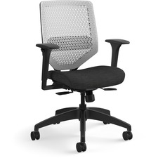 Task Chair, ReActiv, 29-3/4"x29"x42", Titanium Back/Ink