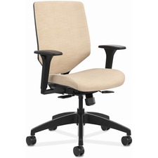 Task Chair, w/Adj Arms, 29-3/4"x29"x42", Putty Fabric
