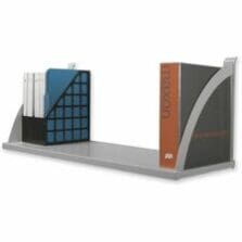 Shelf, f/Partition, Steel, 48"x12-3/4"x14-1/2", Gray