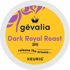 Coffee, Dark Royal Roast, Dark Roast, K-Cup, 24/BX, 4/CT, Brown