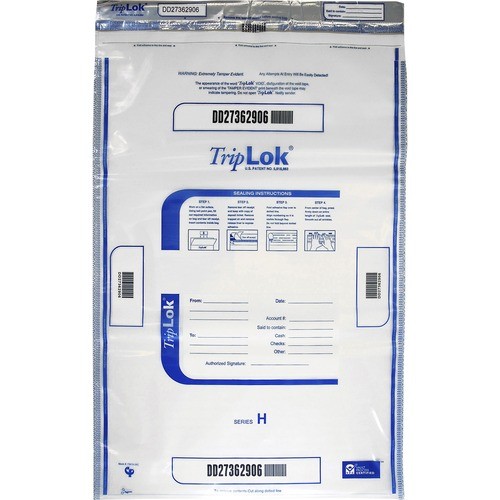 Deposit Bag, Plastic, 4 Mil, 20 X 28, Clear, 50/pack