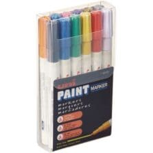 Paint Marker, Oil Base, Fine Point, 12/PK, White