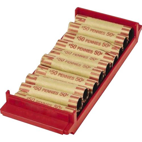 Coin Tray, Pennies, $5 Cap, 9-1/2"x3-3/4"x1-3/8", 2/PK, RD