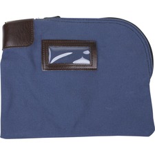 Bag, 7-Pin, Locking, w/Zipper, Nylon, 8-1/2"x11", Blue