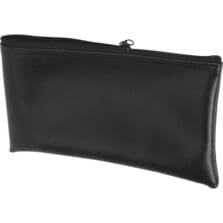 Bag, w/Zipper, Vinyl, Multipurpose, 11"x6", Black