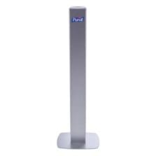 Dispenser Stand, Floor, w/White ES8 Sanitizer Dispenser, SR