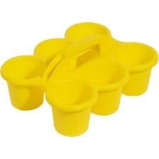 Caddy, w/Handle, 6 Cup Compartments, 12"x9.6"x5.3", YW