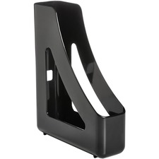 File Holder, Antimicrobial, Polystyrene, 3.2"x9.7"x12.2", BK