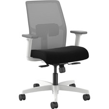 Task Chair, 26"x22"x40-1/2", Fog Mesh Back/BK Seat/WE Frame