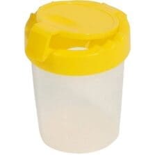 Paint Cup, w/Hinged Lid, f/Kids, 3.5"x4"x4", YW