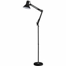 Lamp, f/Floor, Swing Arm, 72"H, BK