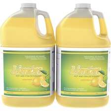 Detergent, f/Pots/Pans, Manual, Lemon, Concentrated, 2/CT, YW