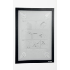 Wall Frame, Removable, Horz/Vert, 8-1/2"x11", Black Border