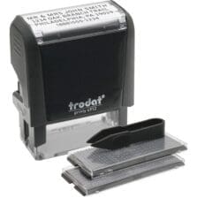 Date Stamp, Do-It-Yourself, 3/4"x1-7/8", Black
