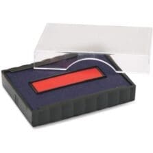 Replacement Pad,E4754/E4752 Date Stamp, Blue/Red
