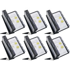 Desk Panel System, 10 Panels/Tabs, 6/CT, BK