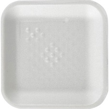 Tray, f/Meat, Foam, No.1s, 5-1/4"x5-1/2", 1/2", 125/Sleeve, 8/CT, WE