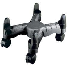 Stand, f/CPUs, Mobile, 4 Locking Casters, 4"-10"W, Black