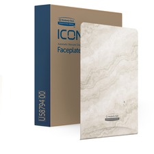 Faceplate, f/ICON Skin Care Disp, 7"x1-1/2"x10", Warm Marble