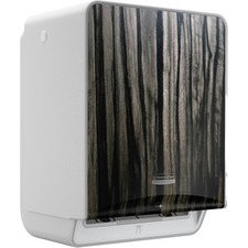 Dispenser, w/Faceplate, Auto, f/Roll Towels, Ebony Woodgrain