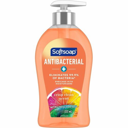 Hand Soap, Liquid, Crisp Clean, Antibac, 11.25 fl oz, Orange