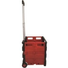 Cart, Utility, Folding, Mobile, 16-1/2"x14-9/10"x15-9/10", BK/RD