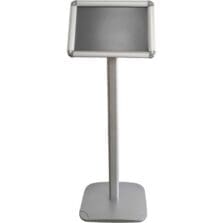 Sign, w/Floor Stand,Menu Display, 8-1/2"x11", Silver