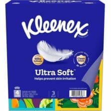 Tissues, Ultra Soft, Kleenex, 60 Sht/BX, 4BX/PK, WE
