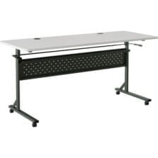 Table, Flip/Nesting, w/Modesty Panel, 60"x24"x29-1/2", Gray