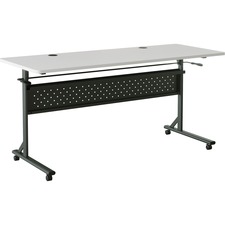 Table, Flip/Nesting, w/Modesty Panel, 60"x24"x29-1/2", Gray