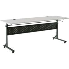 Table, Flip/Nesting, w/Modesty Panel, 72"x24"x29-1/2", Gray