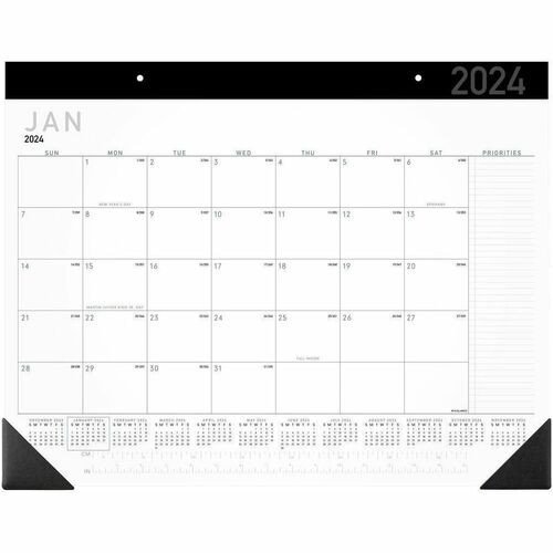 DeskPad, &Wall, JulianDates, 12Month, Jan-Dec, 2026, 22"x17", WE