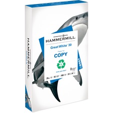 Copy Paper, Recycled, 20 lb, 75GSM, 8-1/2"x14", 300RM/PL, White