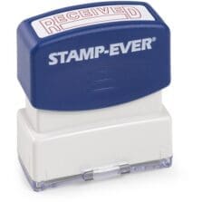 Stamp, Pre-Inked, "Received", 1-11/16"x9/16"Impression, RD