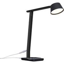 Desk Lamp, Wireless Charging, Modes, LED, Adjustable, BK