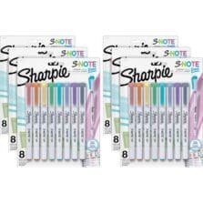 Markers, S-Note, Dual-Tip, 8/Pack, 6PK/BX, AST