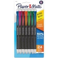 Mechanical Pencils, 0.7mm, 24/PK, AST