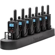 Radio, w/Charger, 2-Way, 4 Channels, BK