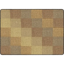 Rug, Blocks, Basketweave, Rectangle, 6'x8'4", Neutral