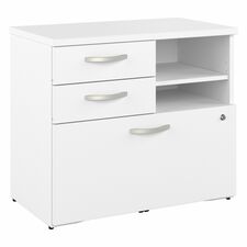 Storage Cabinet, 3 Drawers, 29.72"x16.93"x25.98", White