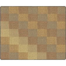 Rug, Blocks, Basketweave, Rectangle, 7'6"x13'2", Neutral