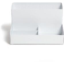 Desktop Organizer, 4 Compartments, Perforated Metal, WE