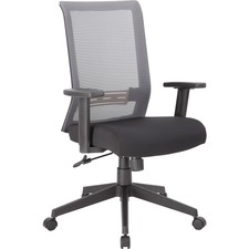 Task Chair, 26-1/2"Wx25-1/2"Lx42"H, BK/GY