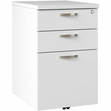 Pedestal, B/B/F, Mobile, 16"x20"x25.37", Pure White