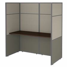 Workstation, Closed Panels, 61"x30.51"x66.34", Mocha Cherry